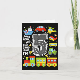 Carte Enfants 5 ans Garçons Filles Enfants 5e anniversai