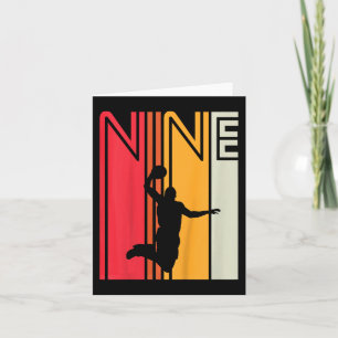 Carte Enfants 9e anniversaire de basket-ball Lover 9 ans