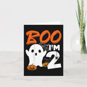 Carte Enfants Boo Im 2 Halloween Costume Anniversaire Dé
