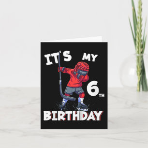 Carte Enfants C'est mon 6e anniversaire 6 ans Bi de hock