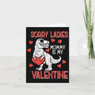 Carte Enfants Désolés Mesdames Maman Saint Valentin Dino
