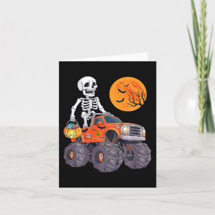Carte Enfants Halloween Skeleton équitation Monster Cami