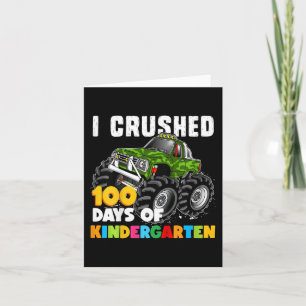 Carte Enfants J'ai écrasé 100 Jours de maternelle Fun Gi