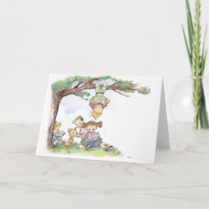 Carte Enfants lisant des livres