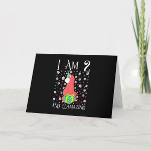 Carte Enfants Llama 2 ans Pink Llama 2 ans Anniversaire
