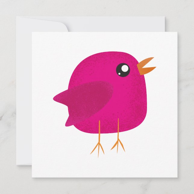 Carte Enfants mignonette birdy (Devant)