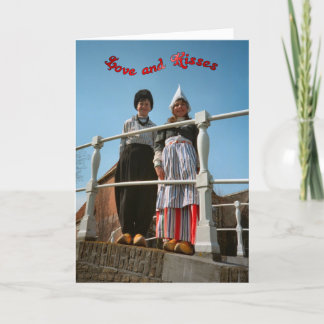 Carte Enfants néerlandais dans le costume national