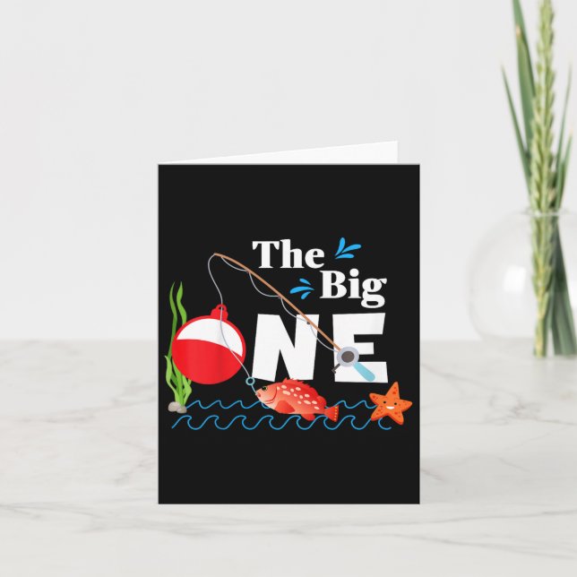 Carte Enfants Pêche La Grande Année 1er Premier Annivers (Devant)