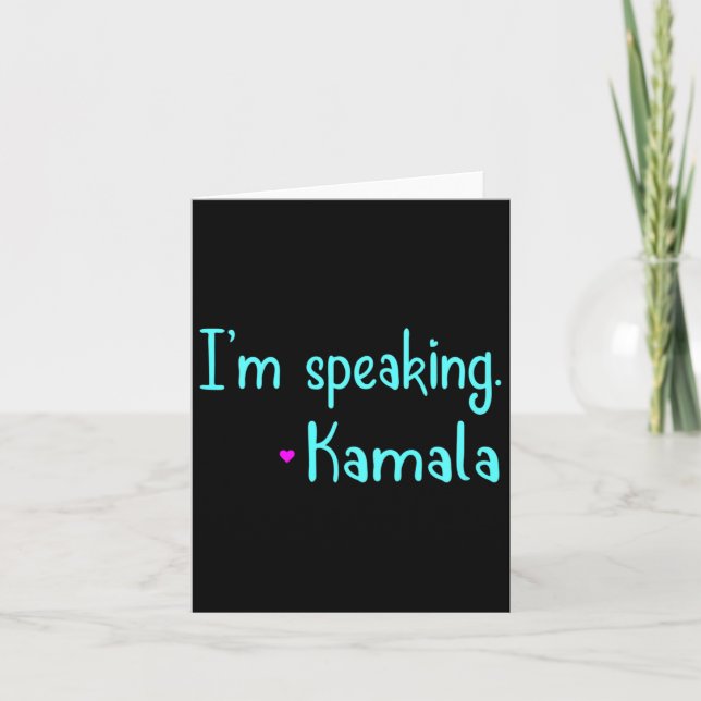 Carte Enfants que je parle Kamala Harris Inspirational V (Devant)