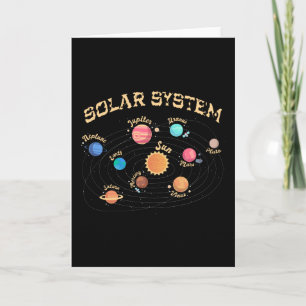 Carte Enfants Système solaire Planètes Connaissances Esp