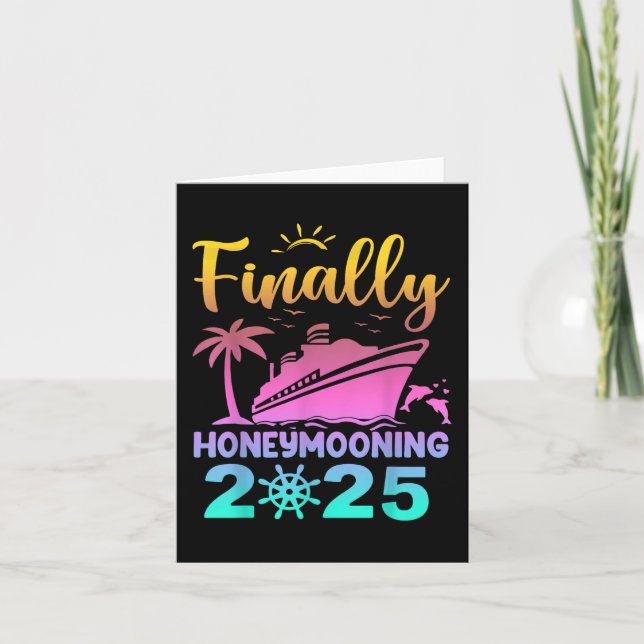 Carte Enfin Honeymooning 2025 Romantic Cruise Honeymoo (Devant)