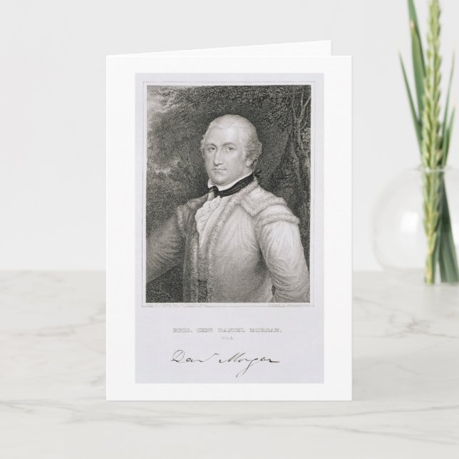Carte Engrav de Daniel Morgan de brigadier général (Devant)