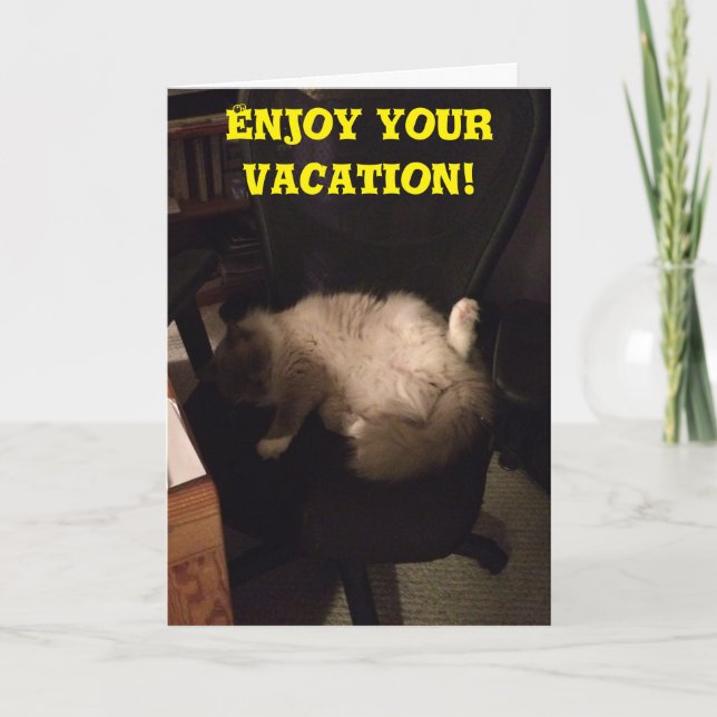 Carte Enjoy Your Vacation, greeting card (Devant)