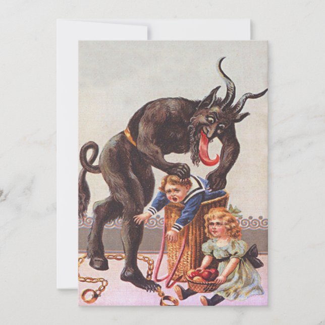 Carte Enlèvement d'enfants par Krampus (Devant)