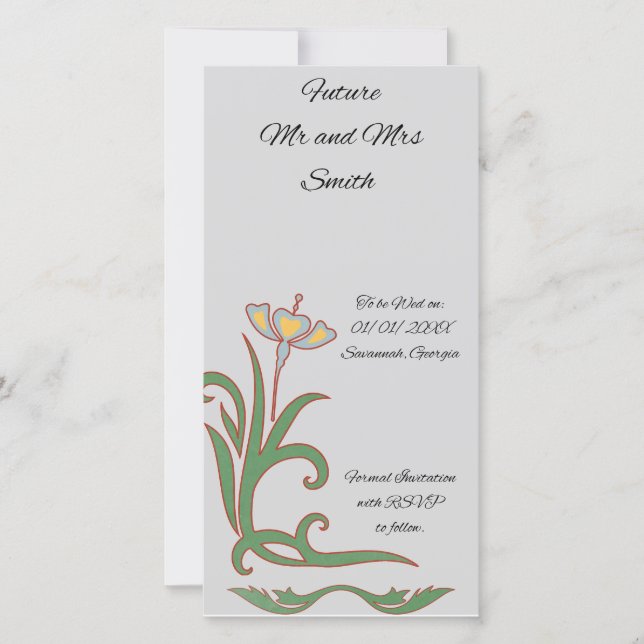 Carte Enregistrer les dates Style Art nouveau (Devant)