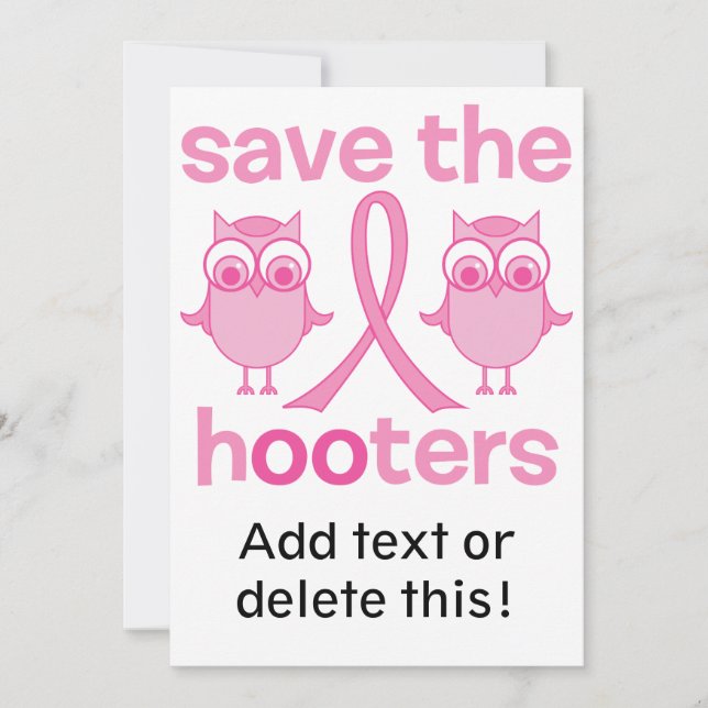 Carte Enregistrer Les Hooters (Devant)