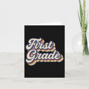 Carte Enseignant de première année Retro Enseignant de p