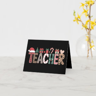Carte Enseignant Noël Vie Apprendre Amour Inspirationnel