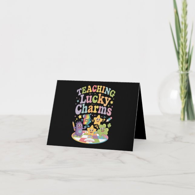 Carte Enseignement Lucky Charms Enseignant St Patricks D (Devant)