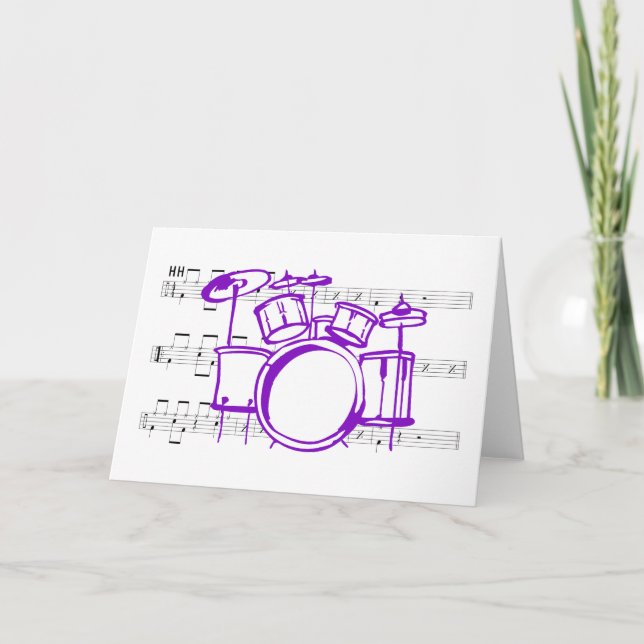 Carte Ensemble à tambour et musique (Devant)