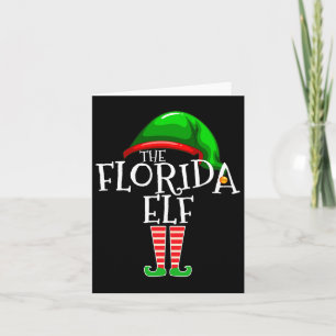 Carte Ensemble Cadeau de Noël familial assorti Florida E