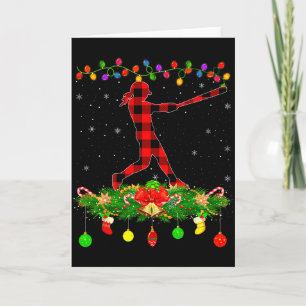 Carte Ensemble carreaux buffle Softball Srts Pyjama Noël