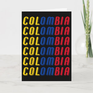 Carte Ensemble de maillot de football drapeau colombien 
