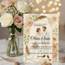 Ensemble de papeterie de mariage bohème élégant -