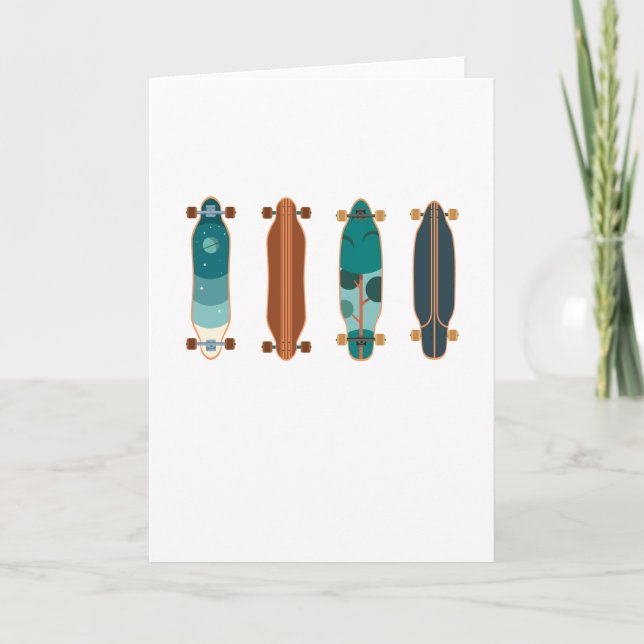 Carte Ensemble de skate Planche de skate Cadeau pour ska (Devant)