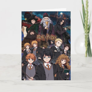 Carte Ensemble HARRY POTTER™ en style Anime