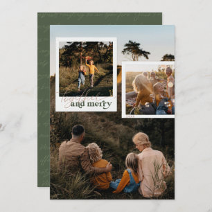 Carte Ensemble & Joyeux   Nostalgic Cinq photos Noël