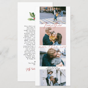 Carte Ensemble Plus Que Jamais Filmstrip Photo Collage