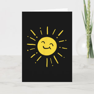 Carte Ensoleillement Soleil Sourire Mignon Été Amour Vac