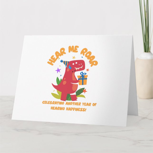 Carte Entendez-moi rugir Cochlear Implant Audience Anniv (Devant)