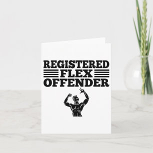 Carte Entraînement amusant de musculation Flex Offende e