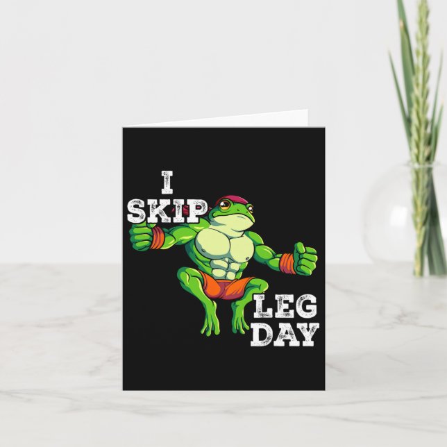 Carte Entraînement de poids de gymnastique I Skip Leg Da (Devant)