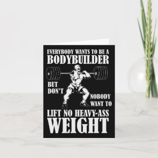 Carte Entraînement Drôle Tout Le Monde Veut Être Un Body