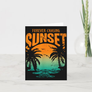 Carte Entraînement Éternelle Poursuite du Coucher de Sol