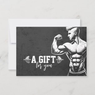 Carte Entraîneur de fitness moderne Bodybuilding Instruc