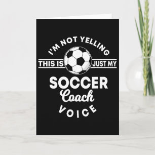 Carte Entraîneur de football Coach Maman Papa Voix 