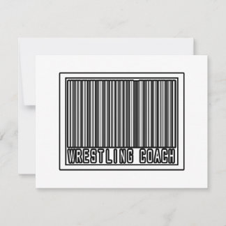 Carte Entraîneur de lutte à code barre