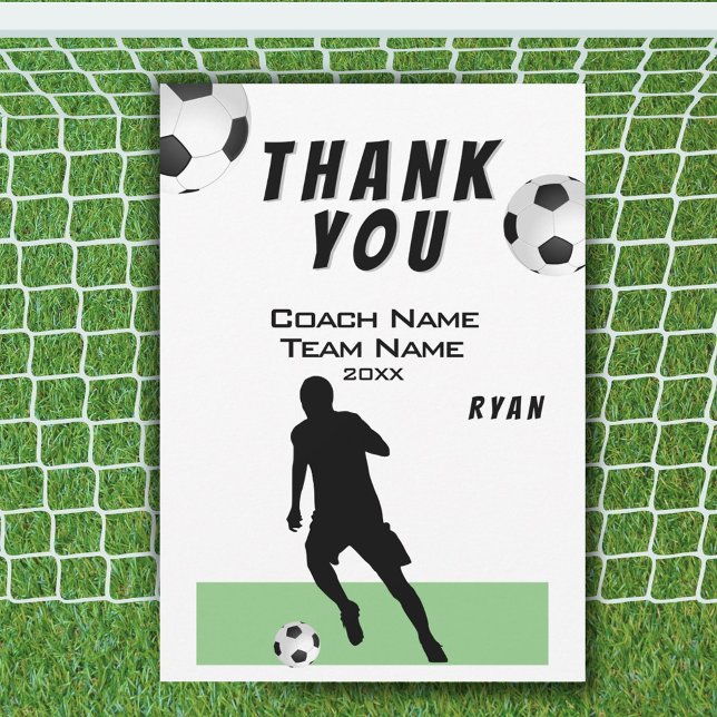Carte entraîneur Merci de football (Créateur téléchargé)