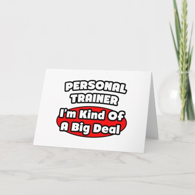 Carte Entraîneur personnel...Big Deal (Devant)