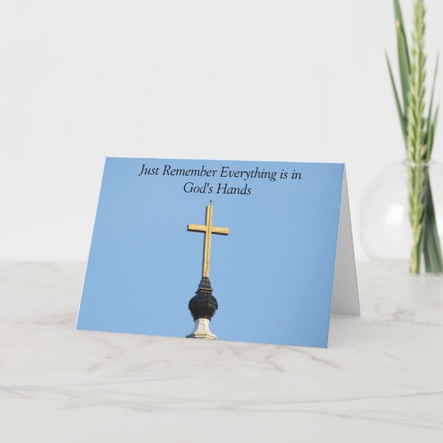 Carte Entre les mains de Dieu, prières pour vous  (Devant)