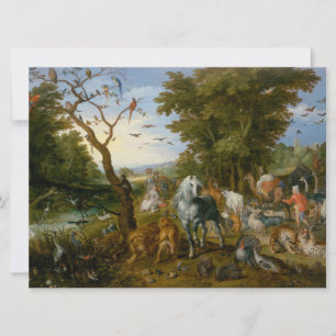 Carte Entrée des animaux dans l'arche de Noé (Brueghel)