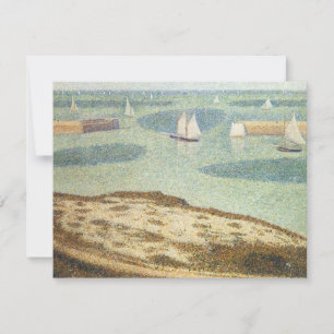 Carte Entrée du port par Georges Seurat, Art Vintage