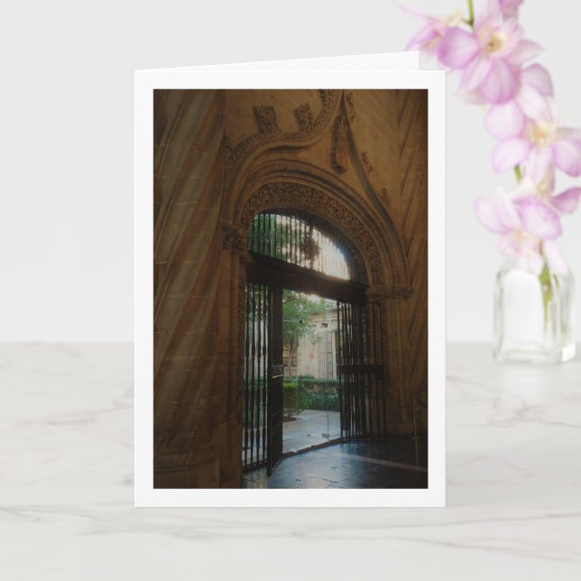 Carte Entrée Llotja de la Seda, Valencia City, Espagne (Orchidée)