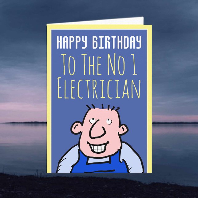 Carte Entrepreneur en électricité - Joyeux anniversaire (Créateur téléchargé)