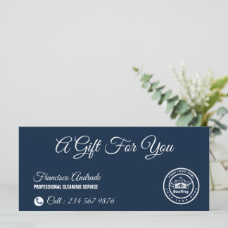 Carte Entreprise de Toiture | Services de Logo Personnal