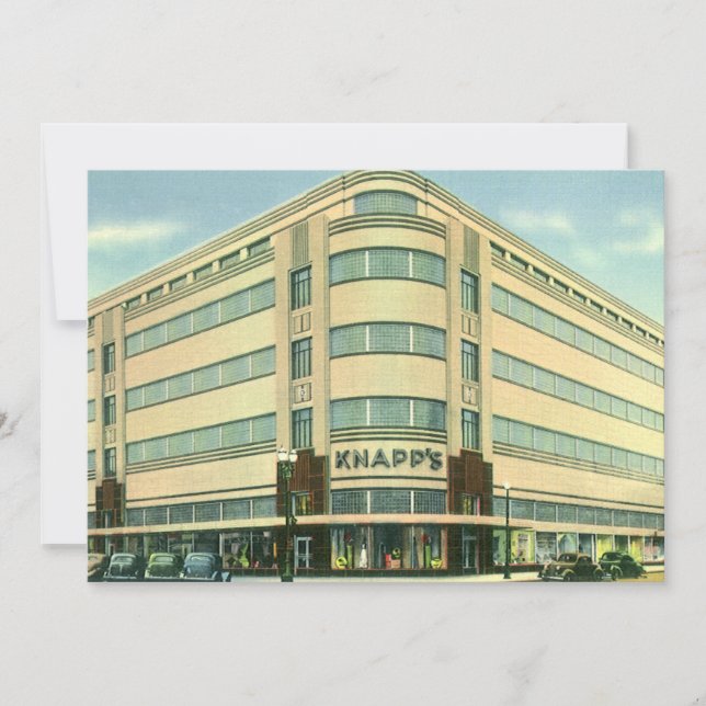 Carte Entreprise vintage, grand magasin Knapp (Devant)